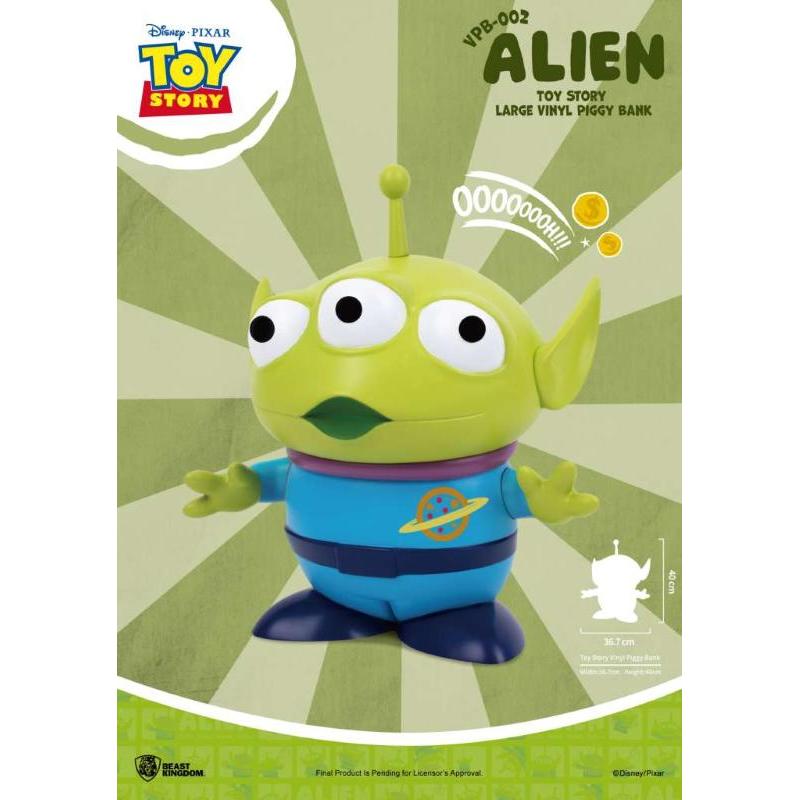 Toy Story Large Vinyl Piggy Bank Alien BEAST KINGDOM