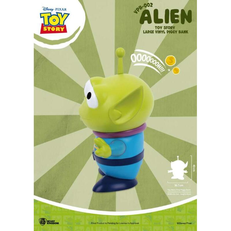 Toy Story Large Vinyl Piggy Bank Alien BEAST KINGDOM