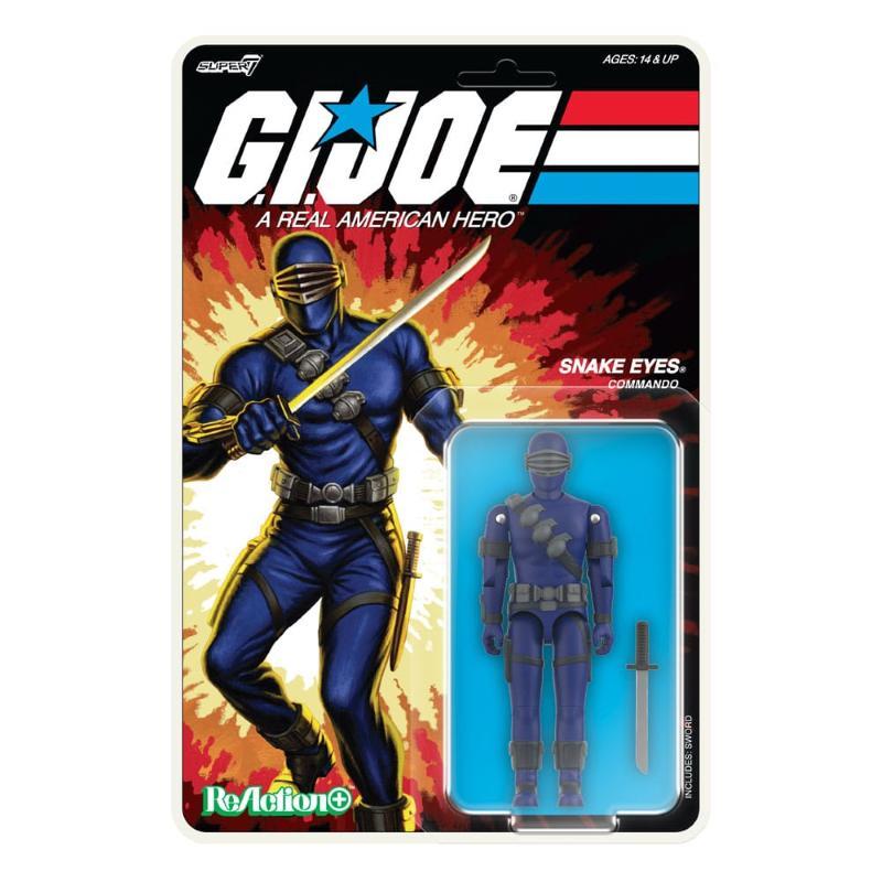G.I. Joe ReAction+ Wave 3 Snake Eyes (Cartoon) Super7