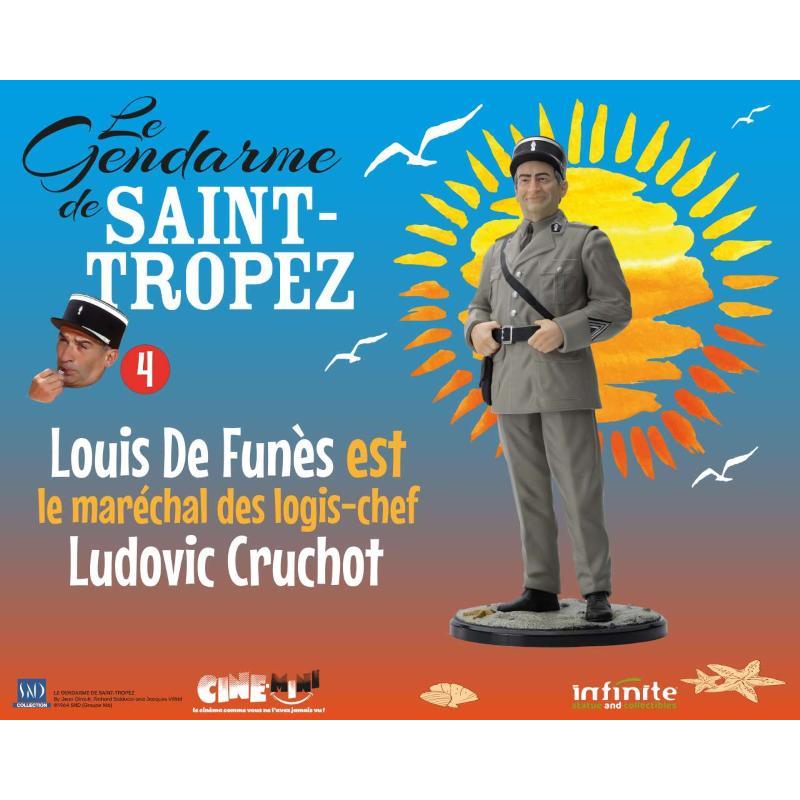Le Gendarme de Saint-Tropez 4 De Funès est maréchal Cruchot Infinite Statue