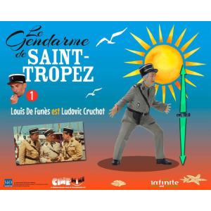 Le Gendarme de Saint-Tropez 1 De Funès est maréchal Cruchot Infinite Statue