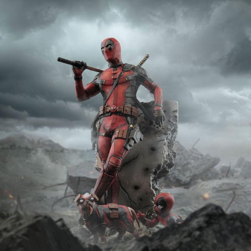 Marvel Deadpool 3 Art Scale 1/10 Deadpool Iron Studios