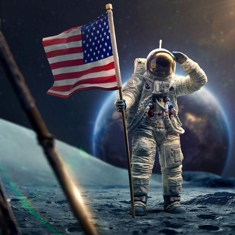 Nasa Art Scale 1/10 Apollo 11 Astronaut Iron Studios