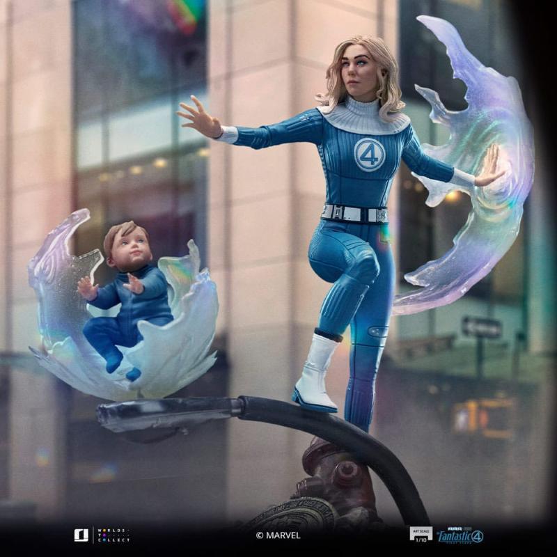 Marvel Fantastic Four Art Scale 1/10 Invisible Woman and Franklin Iron Studios