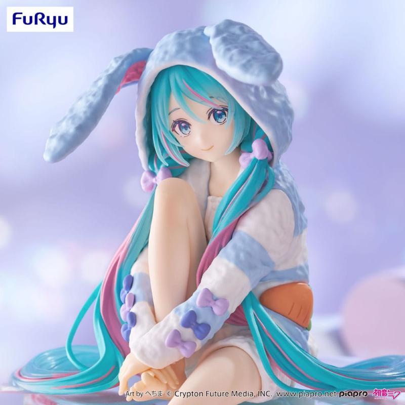 Hatsune Miku Noodle Stopper Rabbit Ear Hood Pajama Blue Color Ver. Furyu