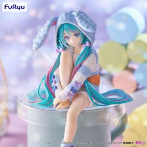 Hatsune Miku Noodle Stopper Rabbit Ear Hood Pajama Blue Color Ver. Furyu