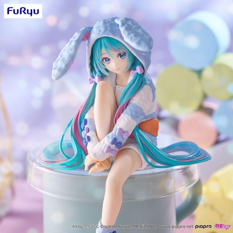 Hatsune Miku Noodle Stopper Rabbit Ear Hood Pajama Blue Color Ver. Furyu