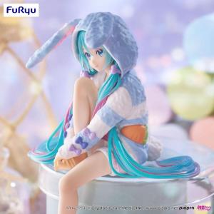 Hatsune Miku Noodle Stopper Rabbit Ear Hood Pajama Blue Color Ver. Furyu