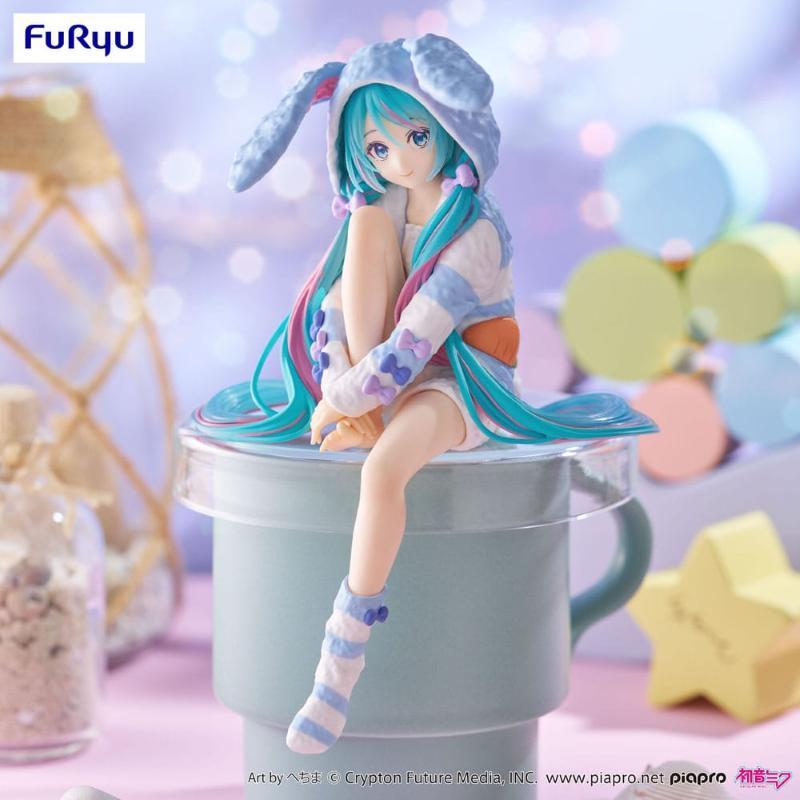Hatsune Miku Noodle Stopper Rabbit Ear Hood Pajama Blue Color Ver. Furyu