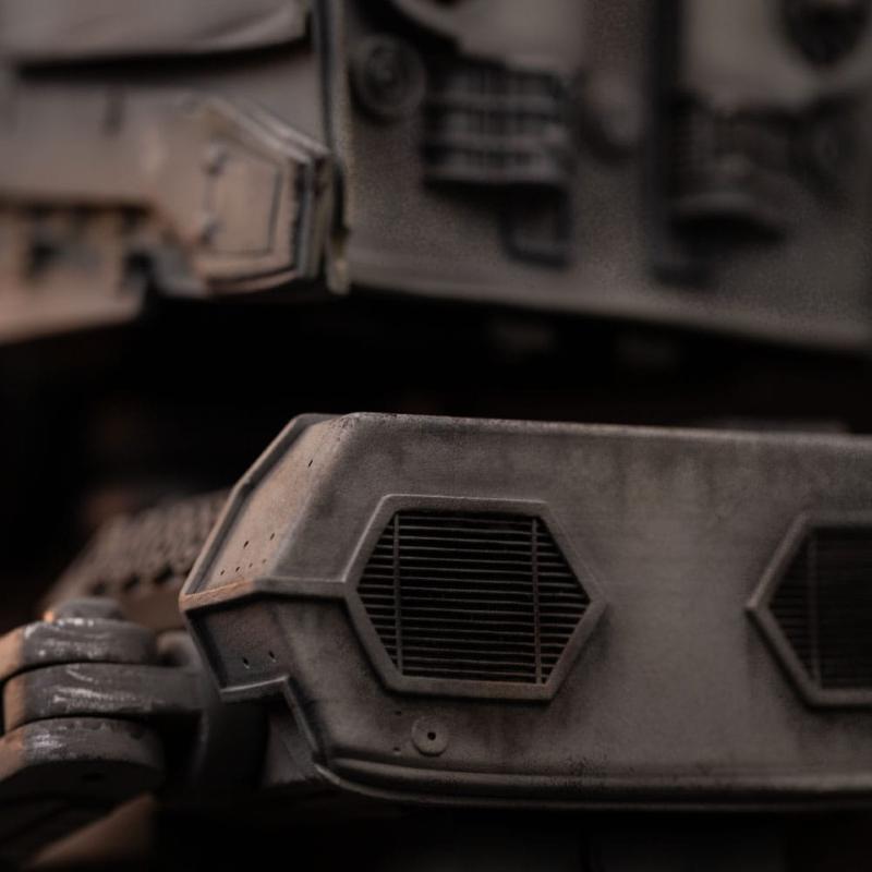 Star Wars Demi Art Scale 1/20 AT-ST and Chewbacca Iron Studios