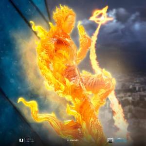 Fantastic Four Art Scale 1/10 Human Torch Iron Studios