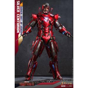 Iron Man 3 1/6 Silver Centurion Armor Suit Up Version Hot Toys