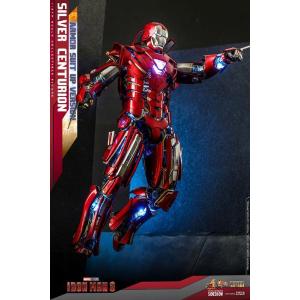 Iron Man 3 1/6 Silver Centurion Armor Suit Up Version Hot Toys