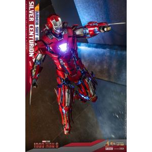 Iron Man 3 1/6 Silver Centurion Armor Suit Up Version Hot Toys