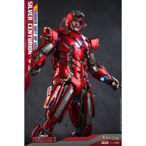 Iron Man 3 1/6 Silver Centurion Armor Suit Up Version Hot Toys