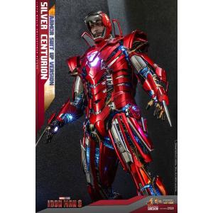 Iron Man 3 1/6 Silver Centurion Armor Suit Up Version Hot Toys