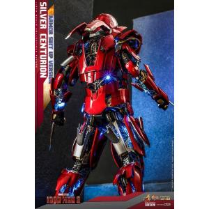 Iron Man 3 1/6 Silver Centurion Armor Suit Up Version Hot Toys
