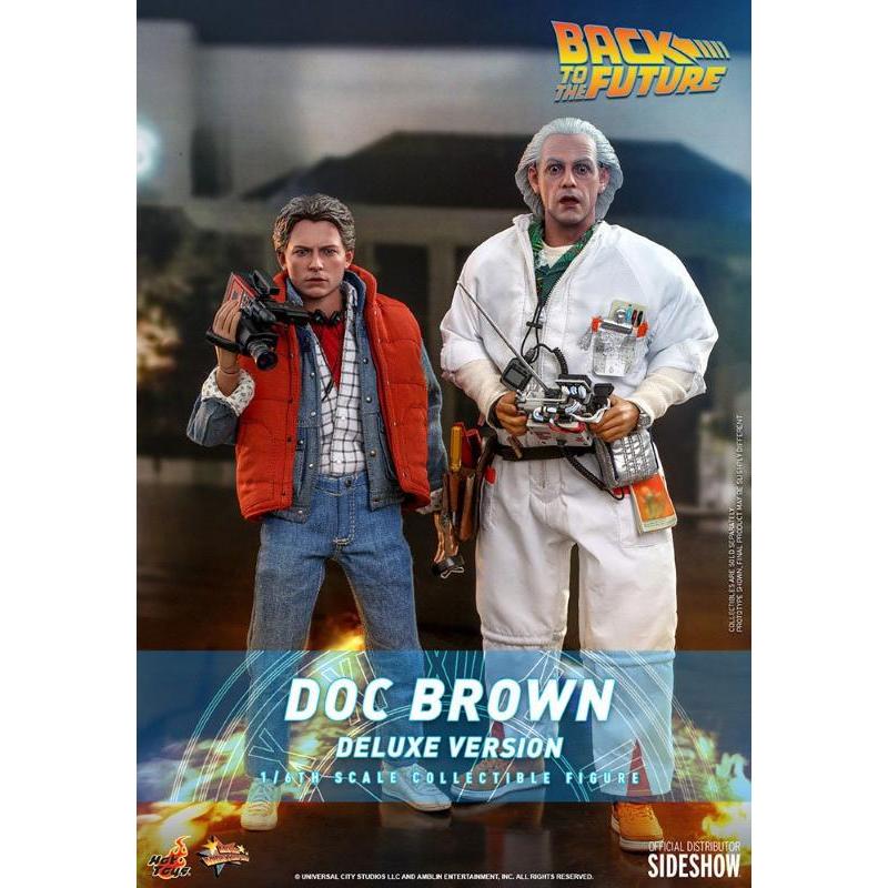 Back To The Future Movie Masterpiece 1/6 Doc Brown Deluxe Version Hot Toys