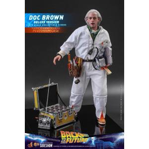 Back To The Future Movie Masterpiece 1/6 Doc Brown Deluxe Version Hot Toys