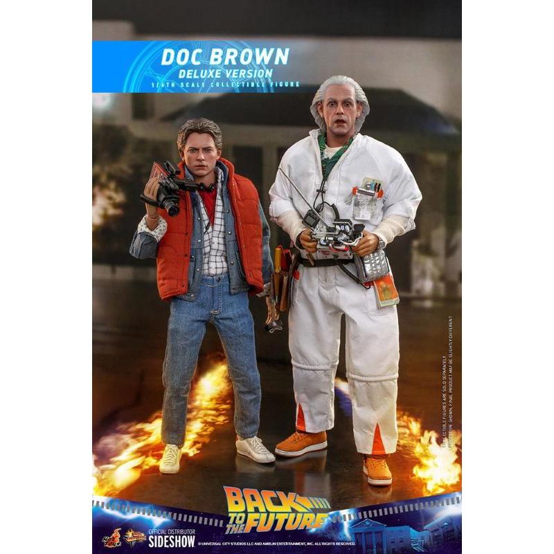 Back To The Future Movie Masterpiece 1/6 Doc Brown Deluxe Version Hot Toys