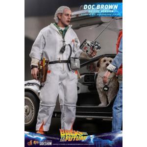 Back To The Future Movie Masterpiece 1/6 Doc Brown Deluxe Version Hot Toys