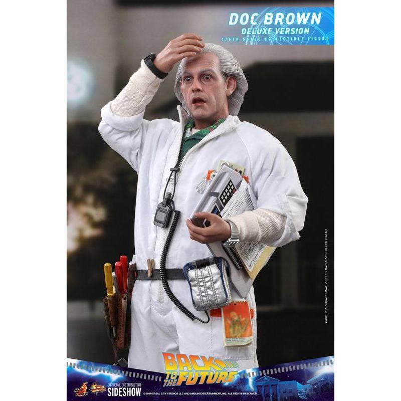 Back To The Future Movie Masterpiece 1/6 Doc Brown Deluxe Version Hot Toys