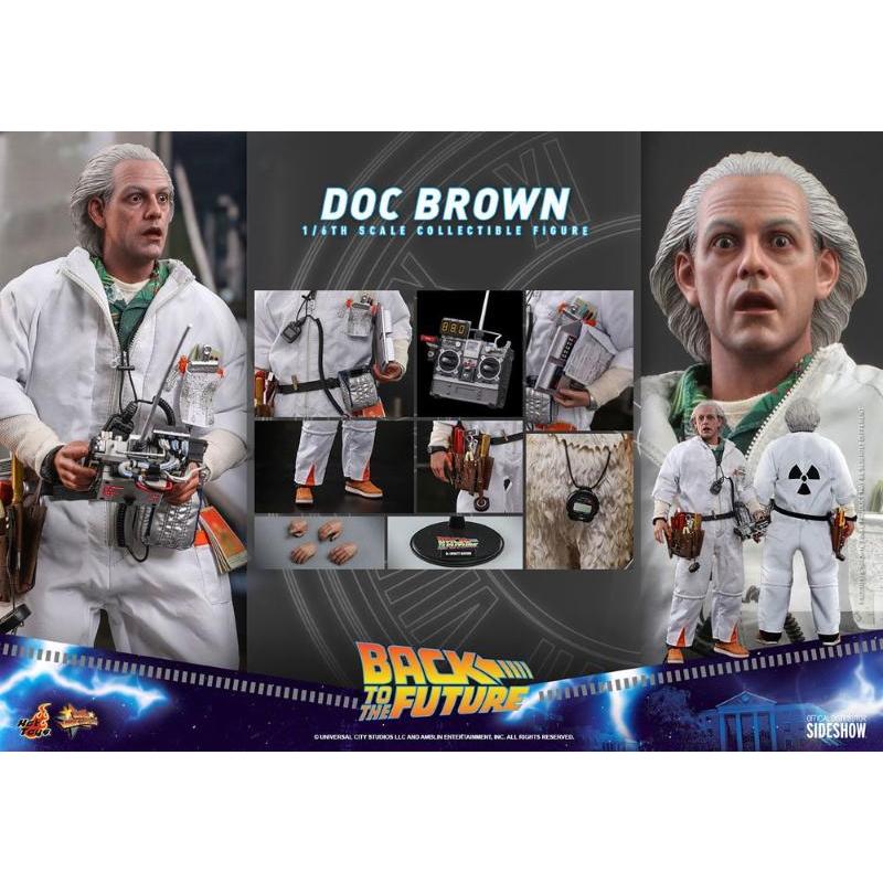 Back To The Future Movie Masterpiece 1/6 Doc Brown Collector Edition Hot Toys