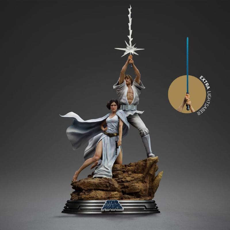 Star Wars Art Scale 1/10 Luke and Leia Iron Studios