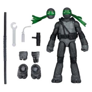 Ninja Turtles Michelangelo With Comic Black White & Green Variant McFarlane Toys