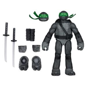 Ninja Turtles Leonardo With Comic Black White & Green Variant McFarlane Toys