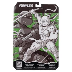 Ninja Turtles Leonardo With Comic Black White & Green Variant McFarlane Toys