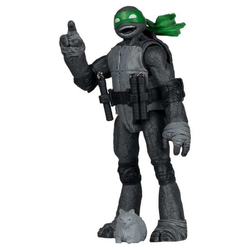 Ninja Turtles Michelangelo With Comic Black White & Green Variant McFarlane Toys