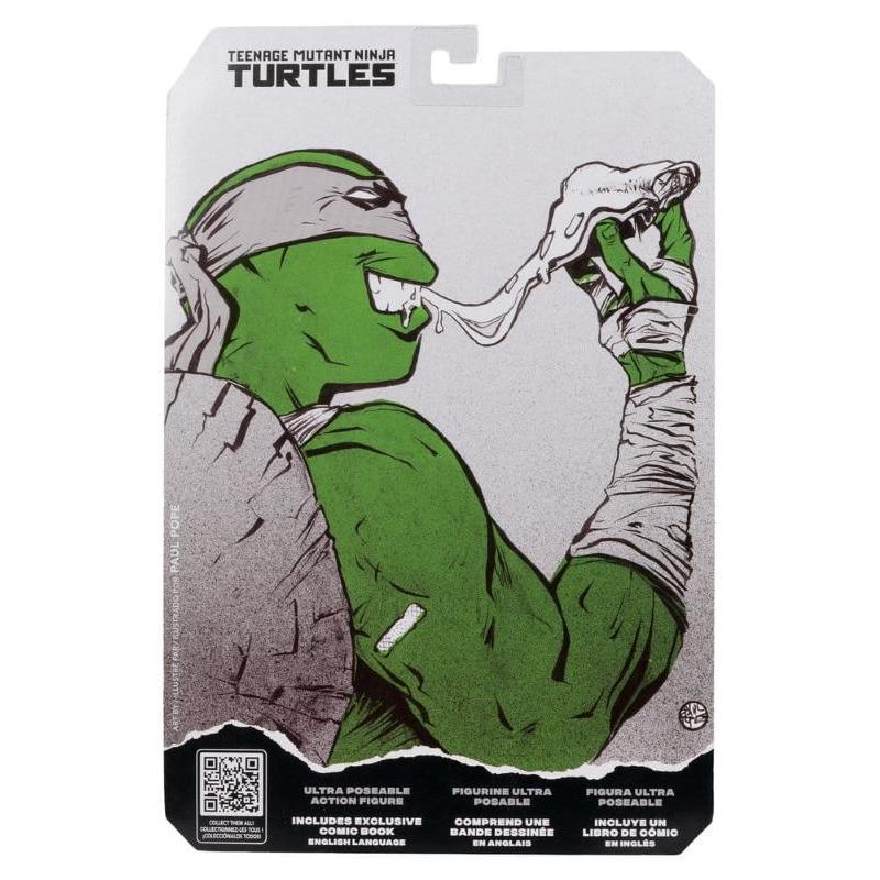 Ninja Turtles Michelangelo With Comic Black White & Green Variant McFarlane Toys
