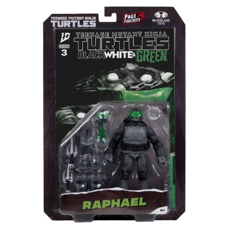 Ninja Turtles Raffaello With Comic Black White & Green Variant McFarlane Toys