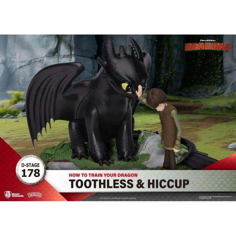 How To Train Your Dragons D-Stage Toothless & Hiccup Beast Kingdom