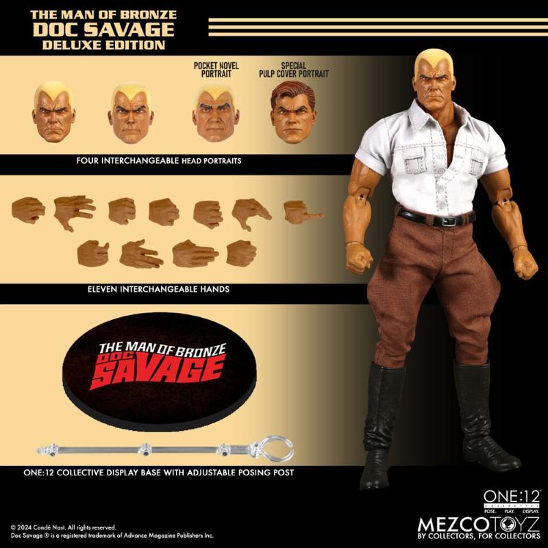 Doc Savage One:12 Doc Savage Deluxe Edition Mezco Toyz