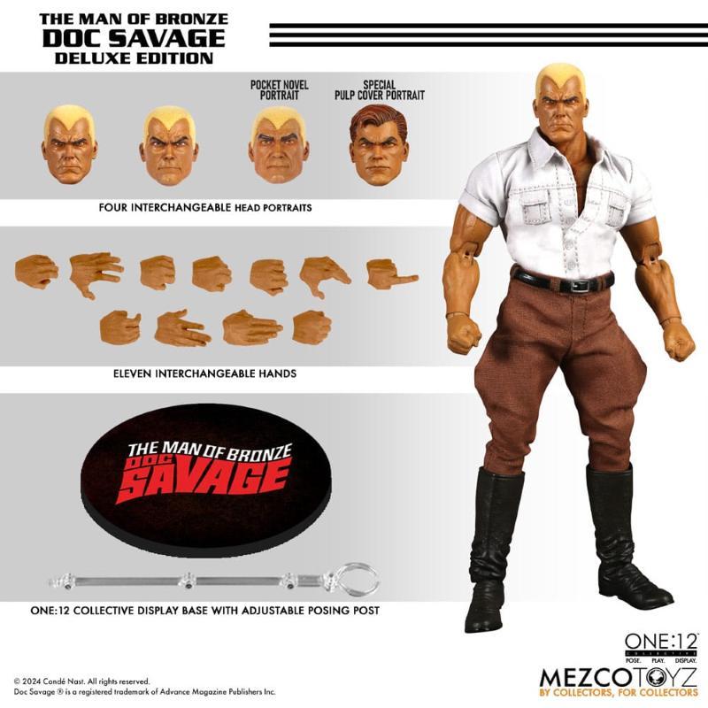 Doc Savage One:12 Doc Savage Deluxe Edition Mezco Toyz