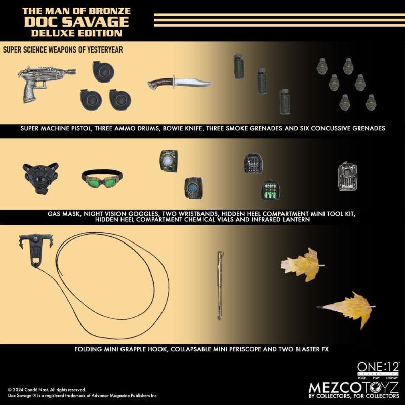 Doc Savage One:12 Doc Savage Deluxe Edition Mezco Toyz