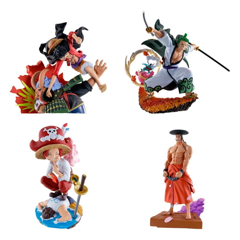 One Piece - Re Birth Set Petitrama LogBox Wano Kuni Vol.1 Figura PVC 9 cm MegaHouse