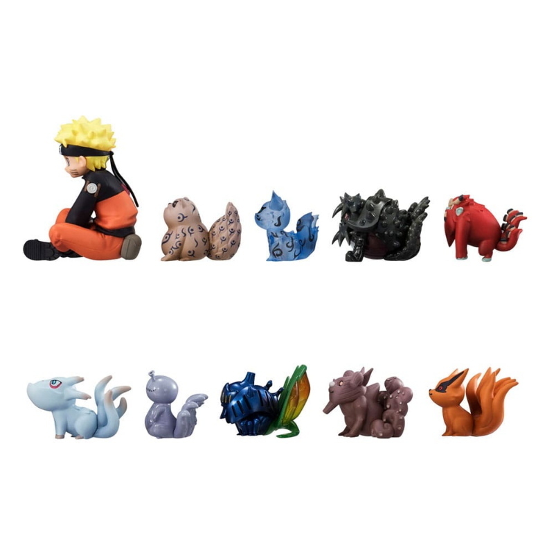 Naruto - Naruto Uzumaki & Biju Set G.E.M. Shippuden Statua PVC 7 cm MegaHouse