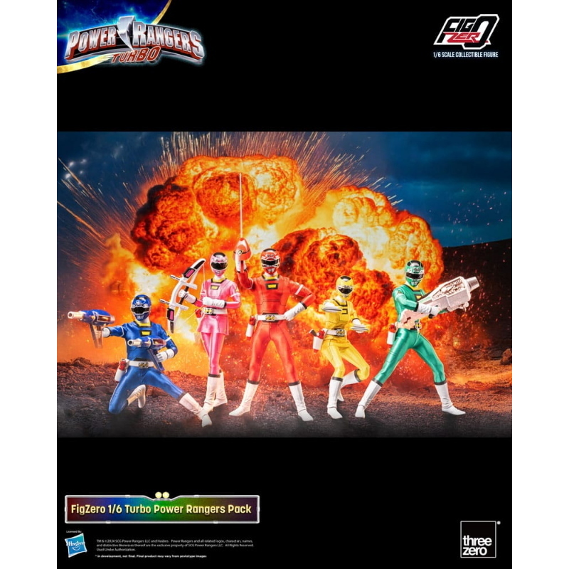 Power Rangers - Turbo FigZero 1/6 Action Figure 5-Pack 30 cm ThreeZero