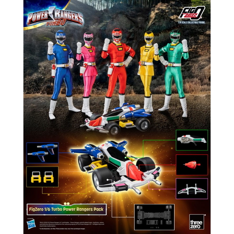Power Rangers - Turbo FigZero 1/6 Action Figure 5-Pack 30 cm ThreeZero