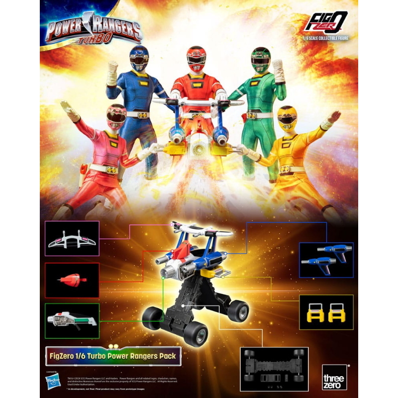 Power Rangers - Turbo FigZero 1/6 Action Figure 5-Pack 30 cm ThreeZero
