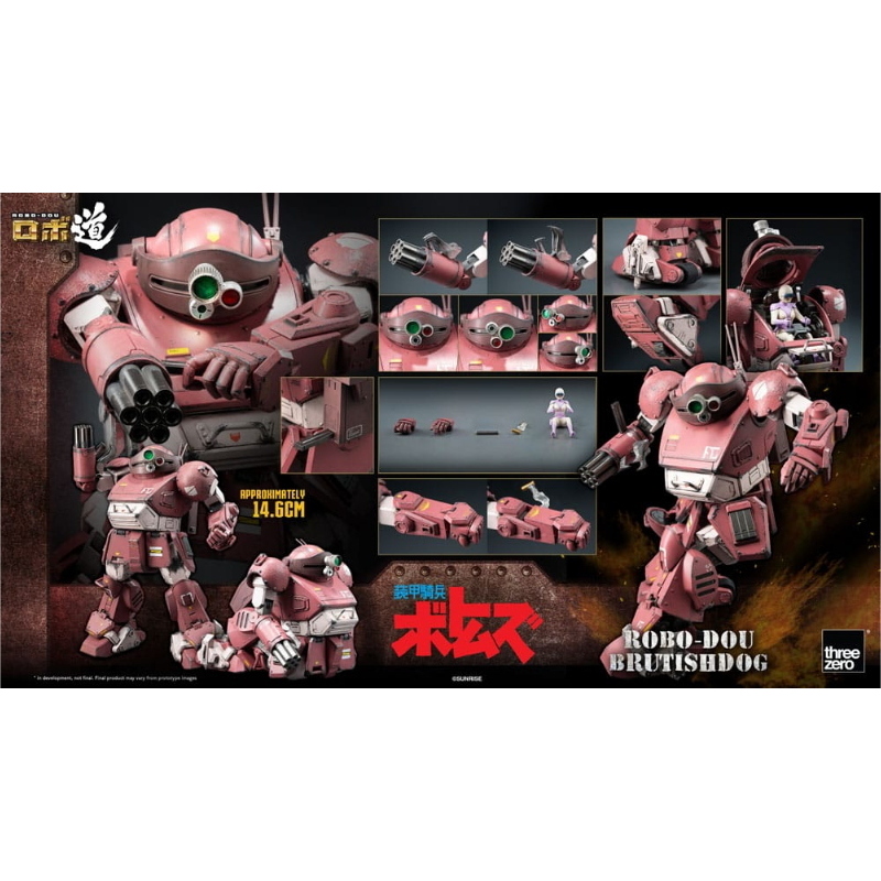 Armored Trooper VOTOMS - Robo-Dou Action Figure Brutishdog 15 cm ThreeZero