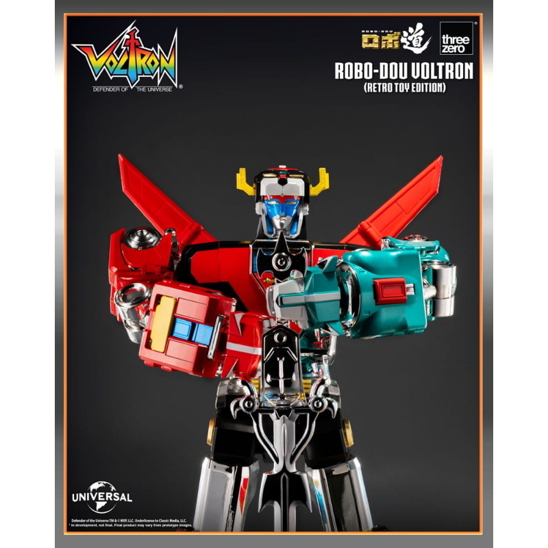 Voltron - Defender of the Universe Robo-Dou Retro Toy Edition 27 cm ThreeZero