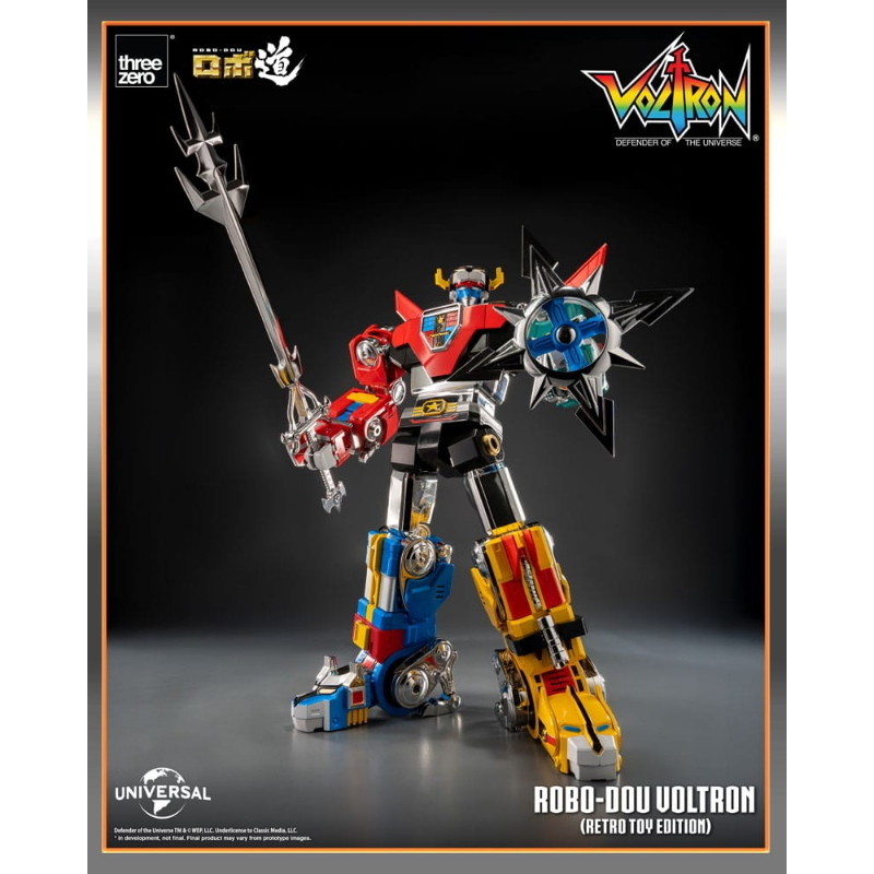 Voltron - Defender of the Universe Robo-Dou Retro Toy Edition 27 cm ThreeZero
