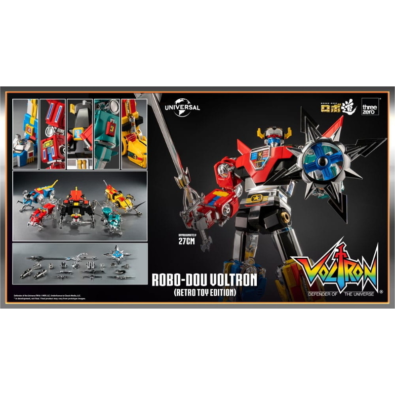 Voltron - Defender of the Universe Robo-Dou Retro Toy Edition 27 cm ThreeZero
