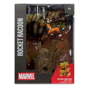 Marvel - Collection 1/6 Statua Rocket Raccoon A Chasing Tale 18 cm McFarlane