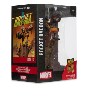 Marvel - Collection 1/6 Statua Rocket Raccoon A Chasing Tale 18 cm McFarlane