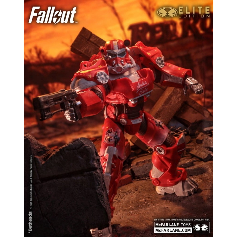 Fallout - 76 McFarlane Elite Edition Action Figure T-60 Nuka Cola Gold Label 18 cm